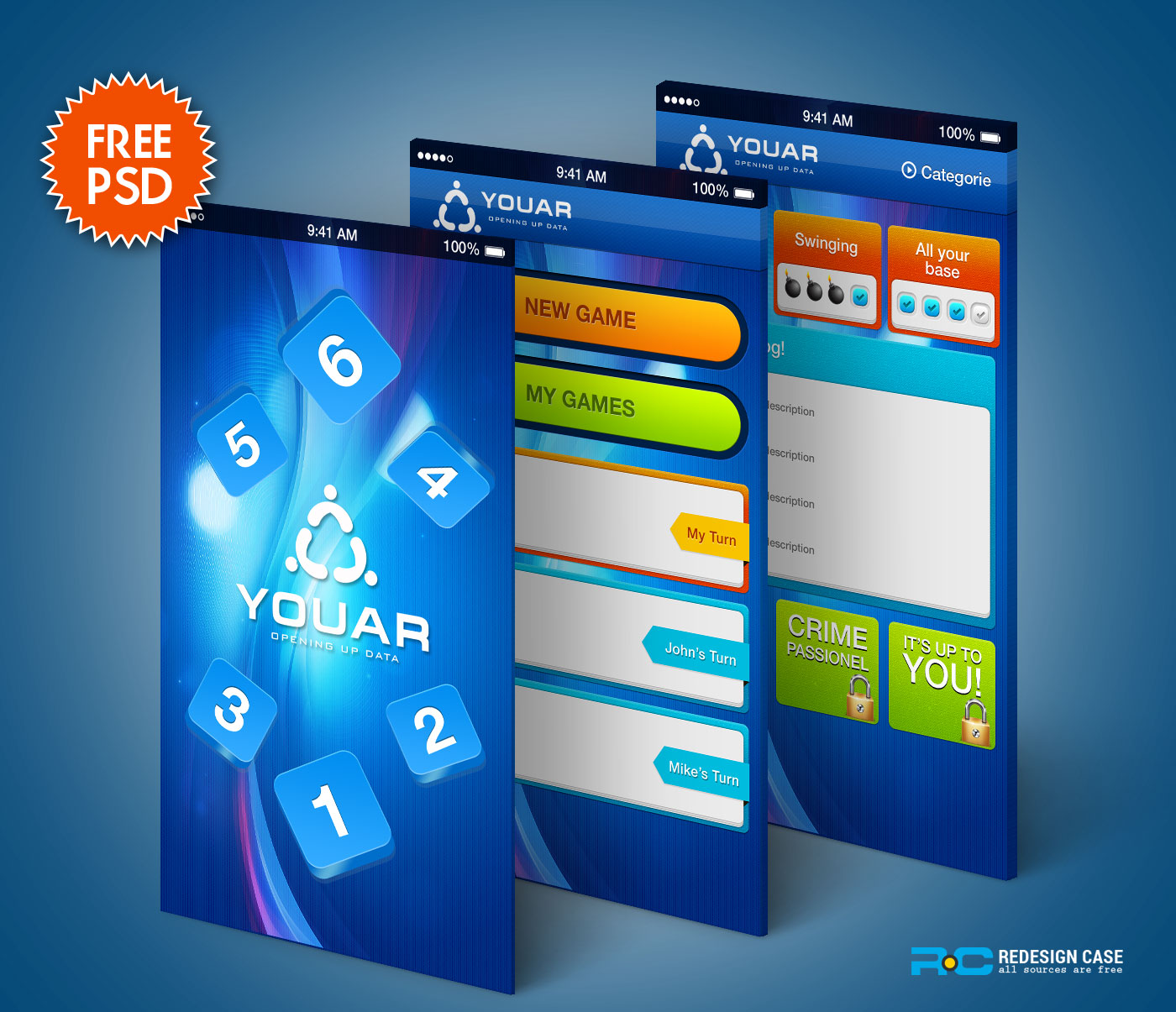 Download Mobile Game Gui Kit Psd PSD Mockup Templates