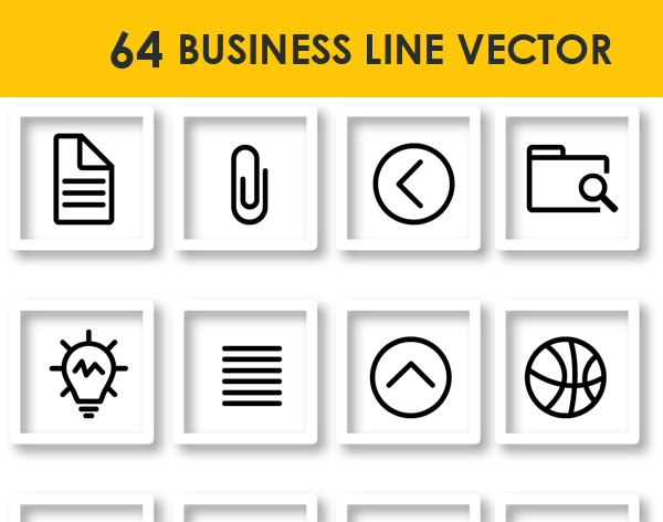 64 Business Line Vector
