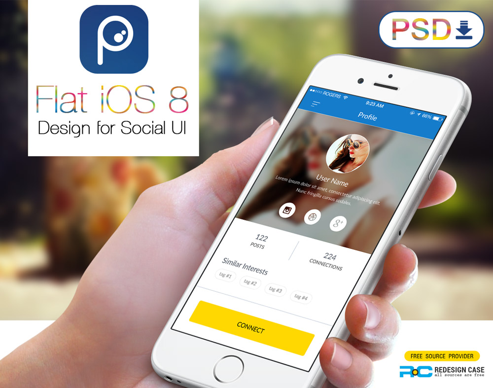 Social app psd