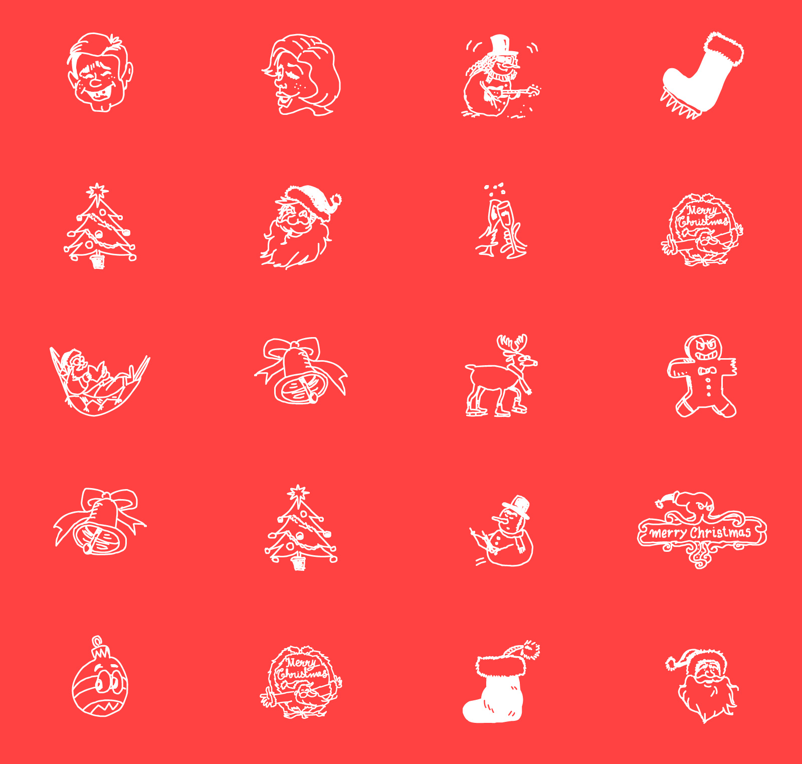 Download New 89 Christmas Icons Set VOL-04 - Vector Icons with AI ...