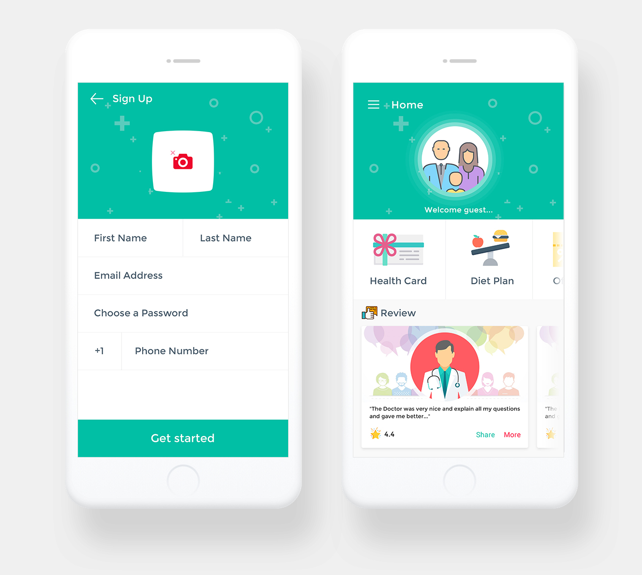 Download Fitness App Mockup for Mobile UI