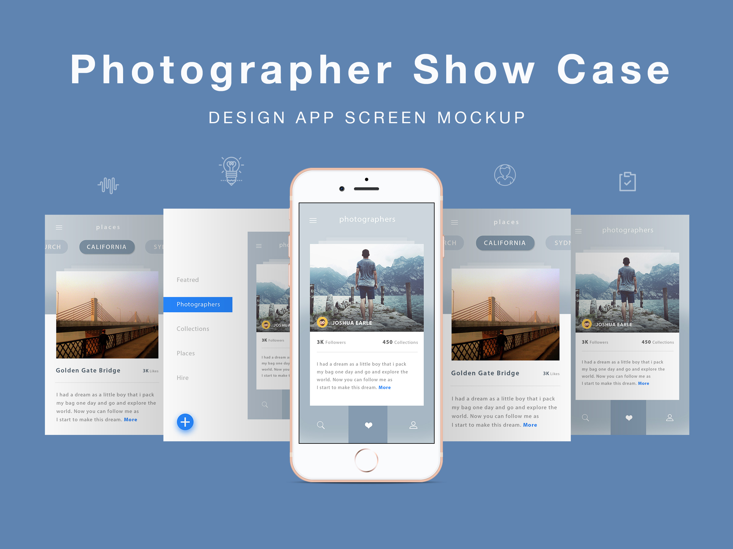 Download Photographers image gallery ui design