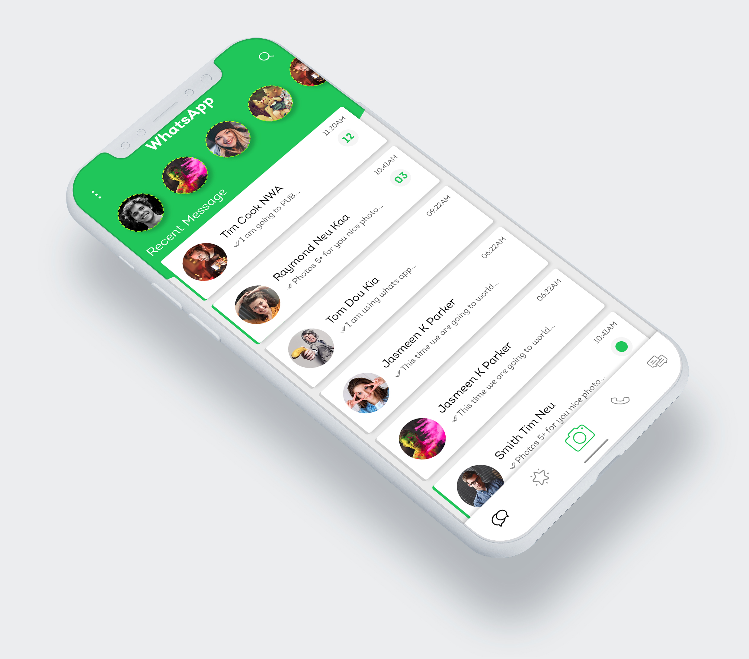 Download Mockup Whatsapp Iphone Psd - Free Template PPT Premium ...