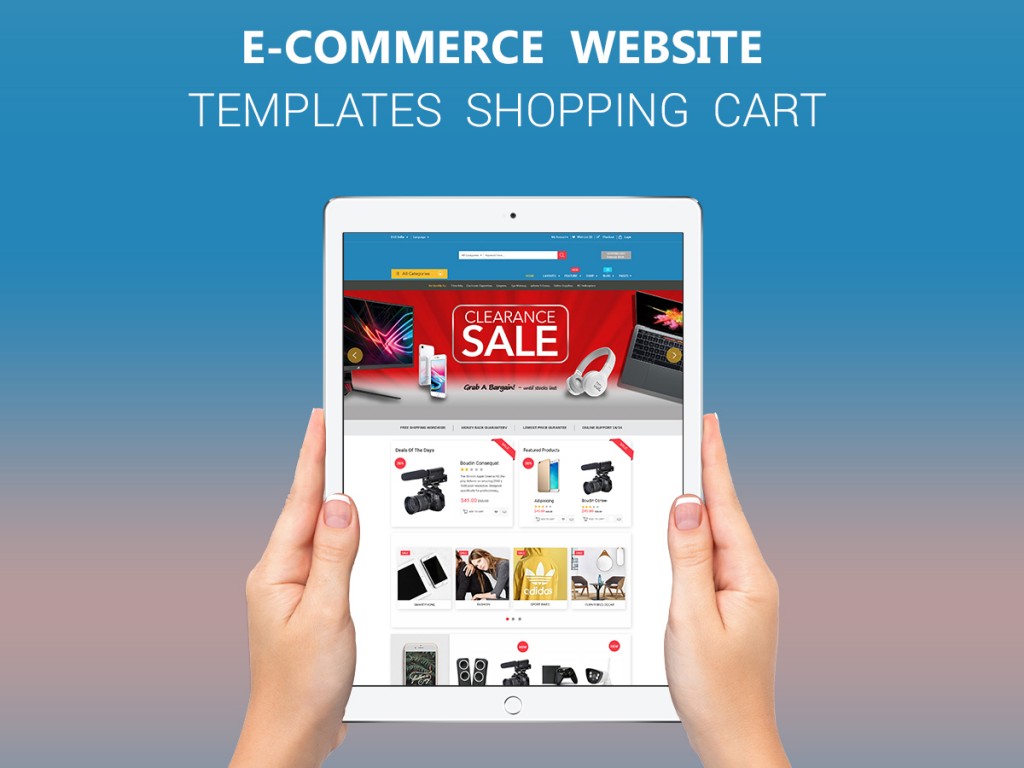 E-commerce Home Page Design PSD