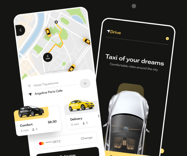 Taxi app design